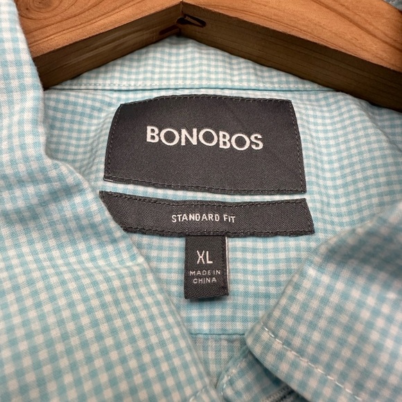 Bonobos Standard Fit Men’s Lightweight Button Down Shirt Light Blue Size XL - Picture 4 of 7